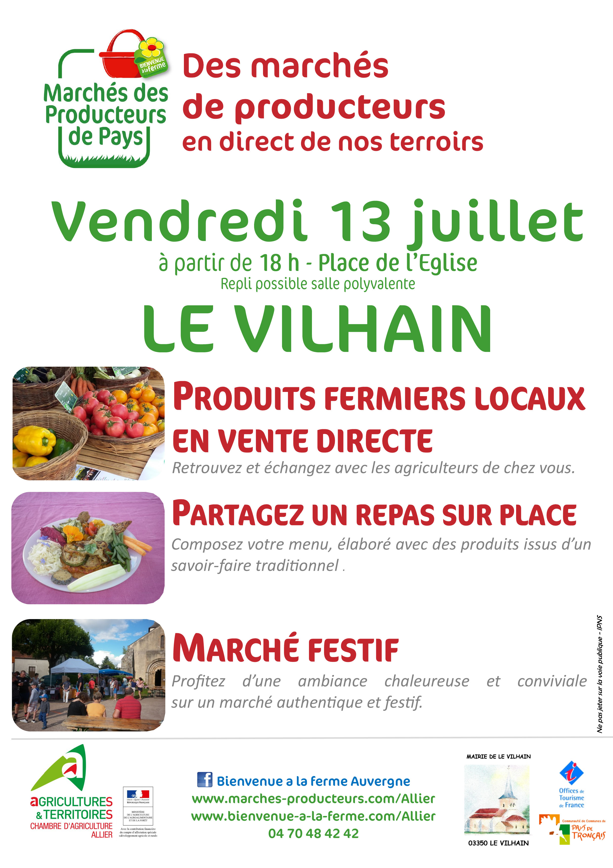 Le Vilhain Marche des producteurs 13juillet 2018